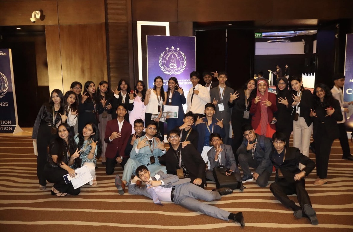 CGSMUN25 delegates together after the conference